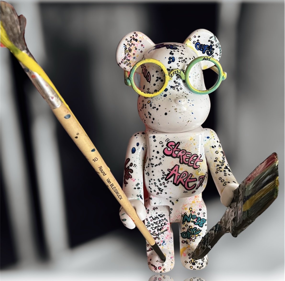 Le Bearbrick, une création en impression 3D customisée par Rosie.