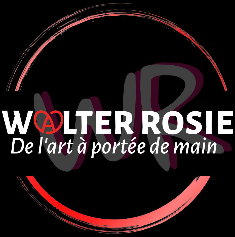 Logo de l'artiste Walter Rosie en noir.