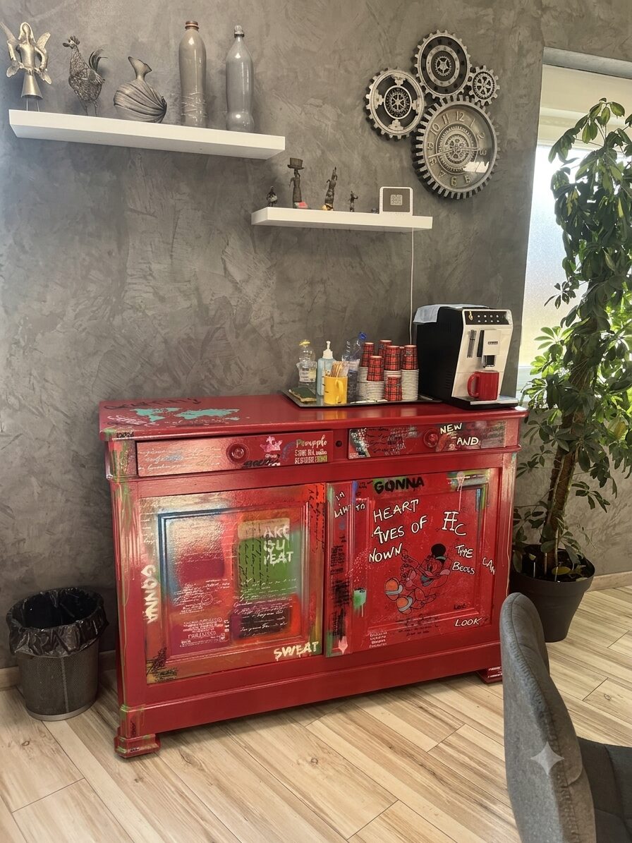 Un buffet rénové et customisé par Rosie.