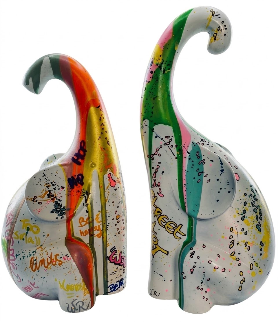 Des éléphants recustomisés.