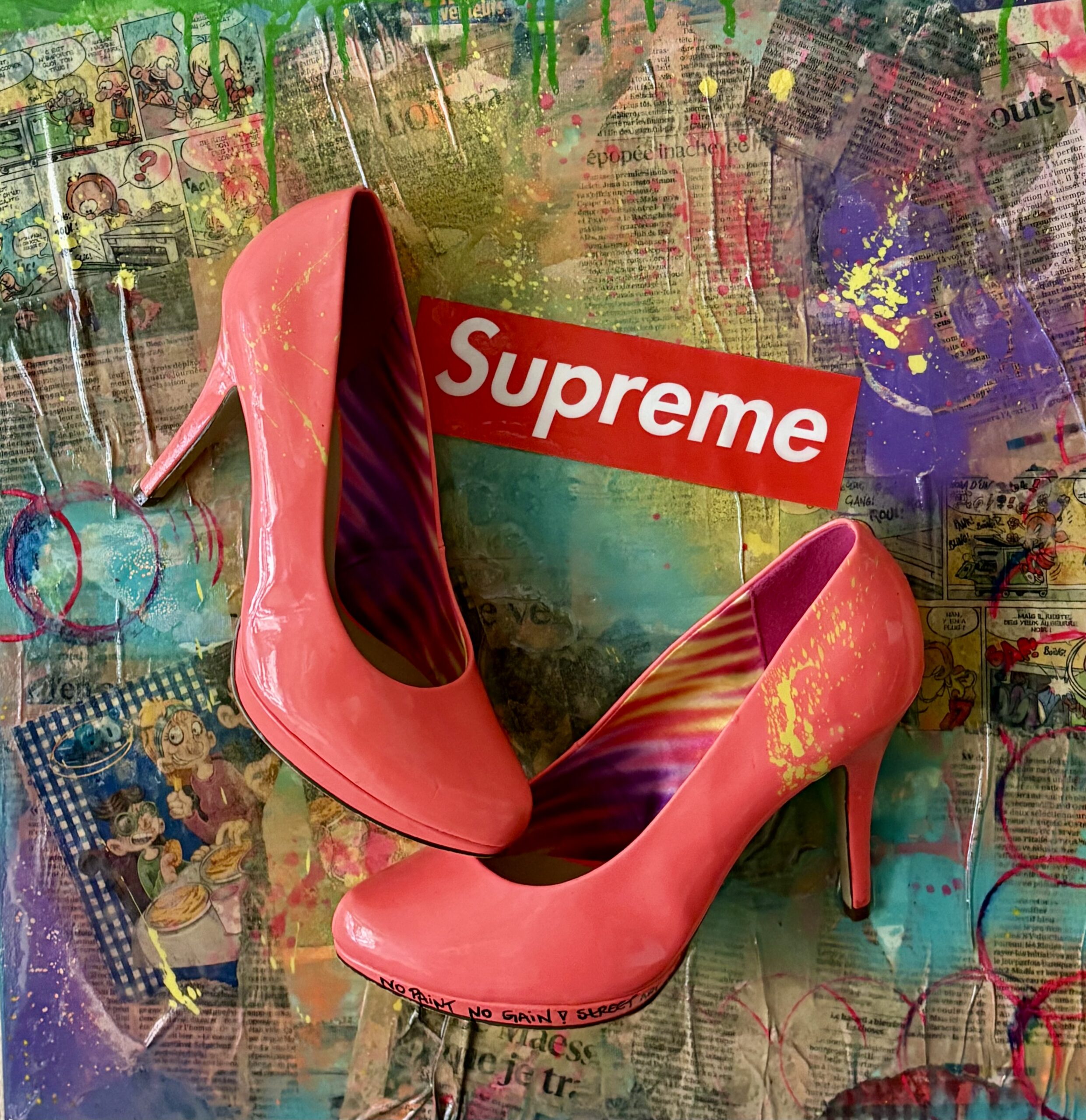 The Night Fashion Fluo, un tableau personnalisé.